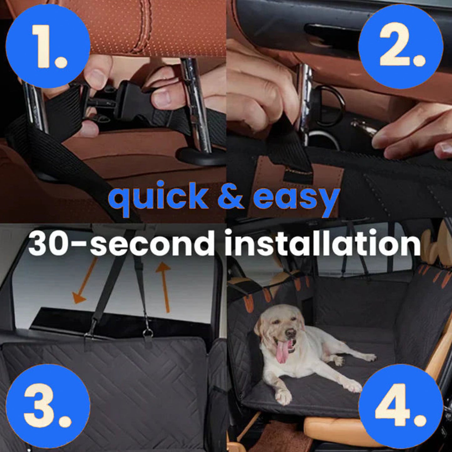ComfyCruiser 2.0 - Hard Bottom Dog Car Seat Cover & Protector