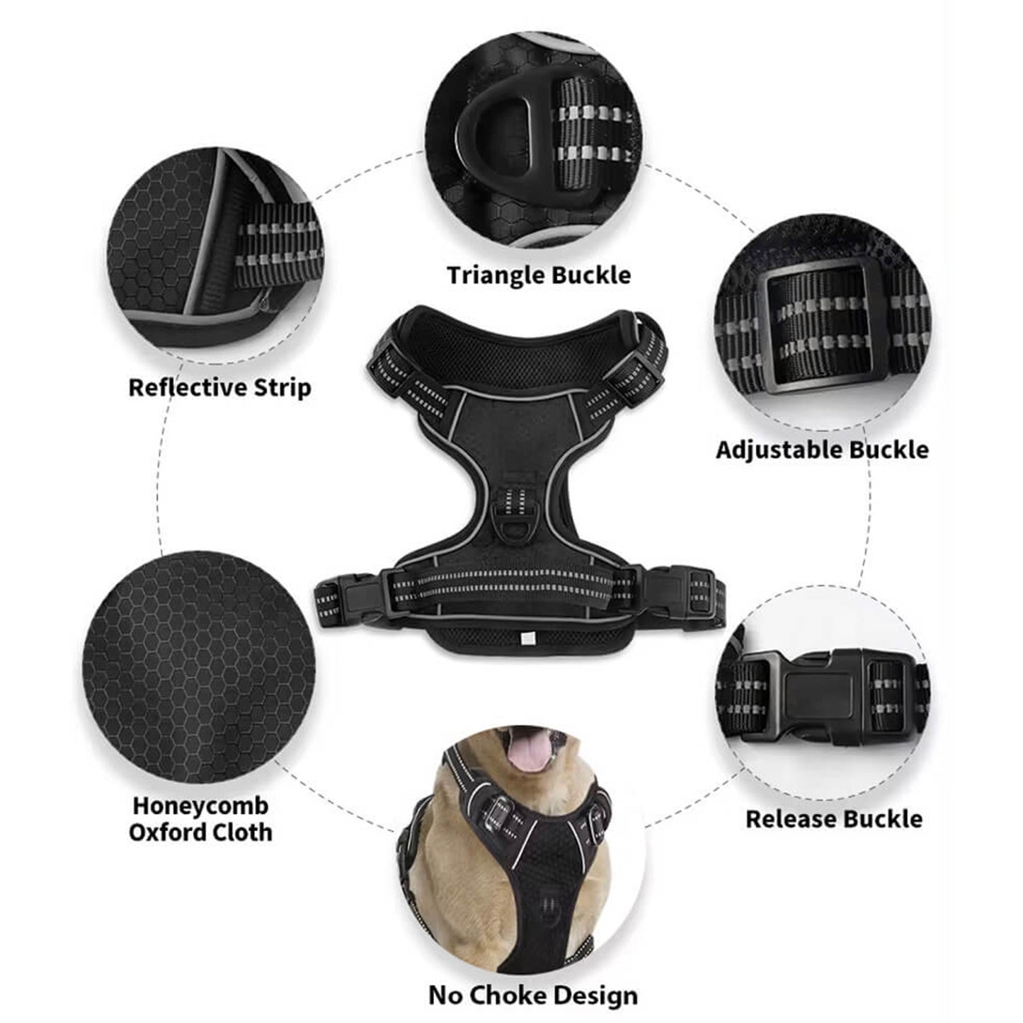 PupSafe™ Adjustable Dog Safety Harness