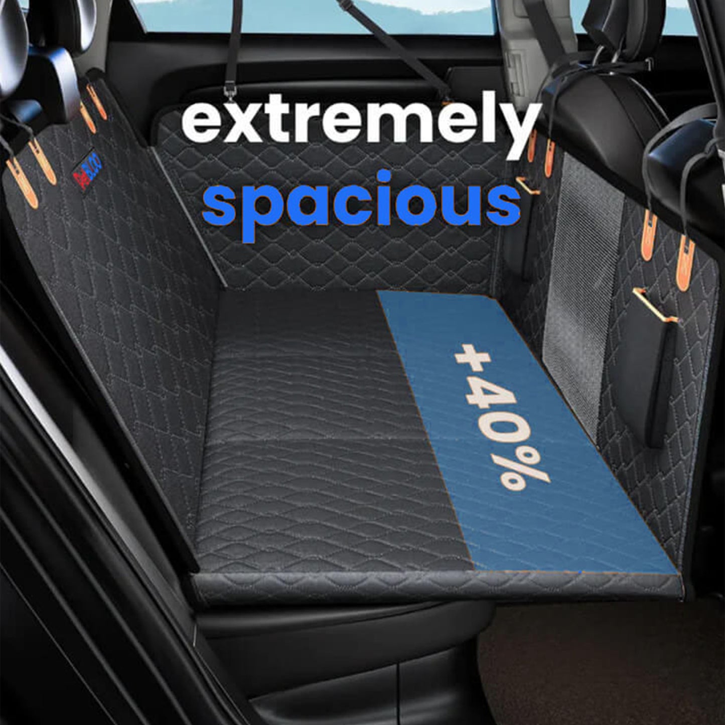 ComfyCruiser 2.0 - Hard Bottom Dog Car Seat Cover & Protector