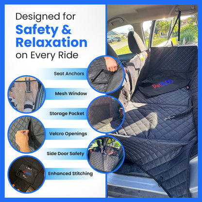 ComfyCruiser 2.0 - Hard Bottom Dog Car Seat Cover & Protector